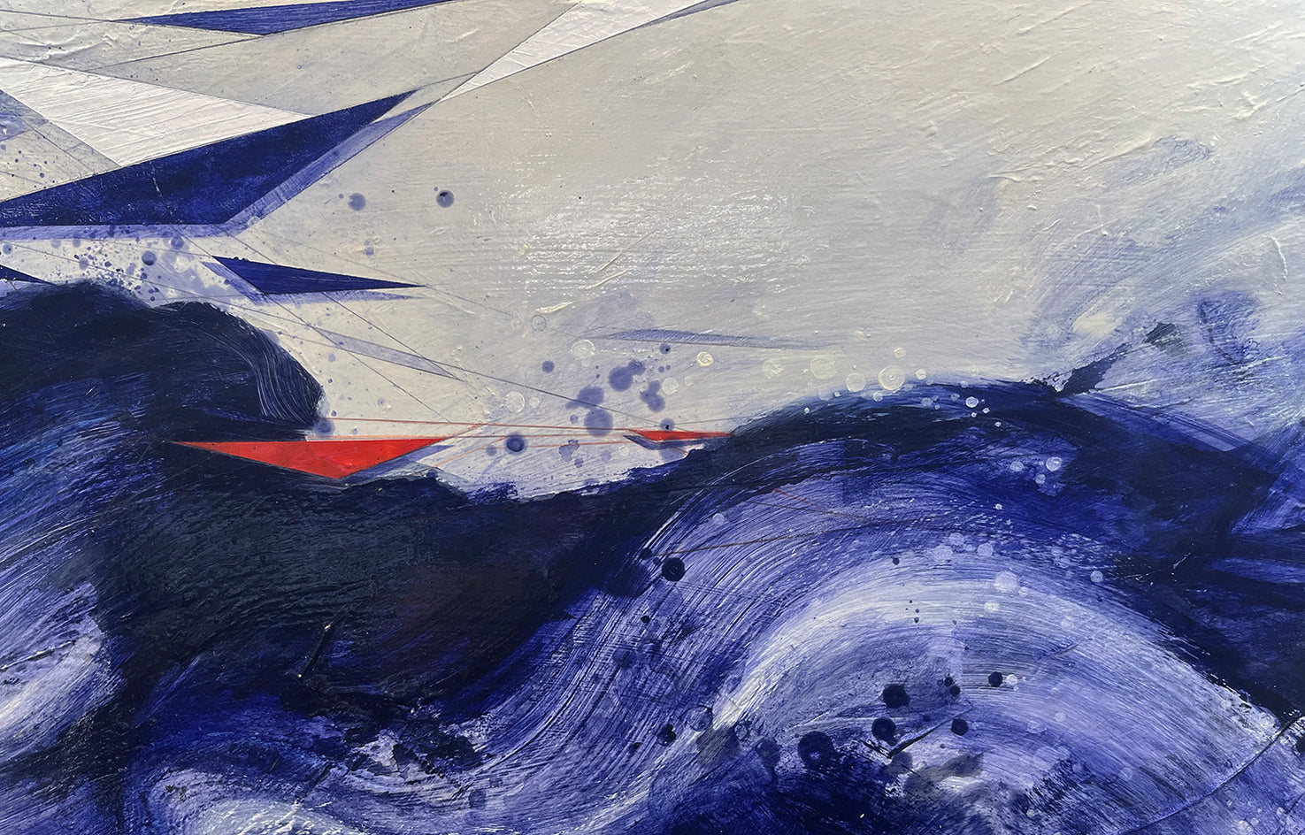 Abstract Landscape #244 by Paul Kirley |  Closeup View of Artwork 