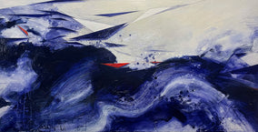 Original art for sale at UGallery.com | Abstract Landscape #244 by Paul Kirley | $2,600 | acrylic painting | 24' h x 48' w