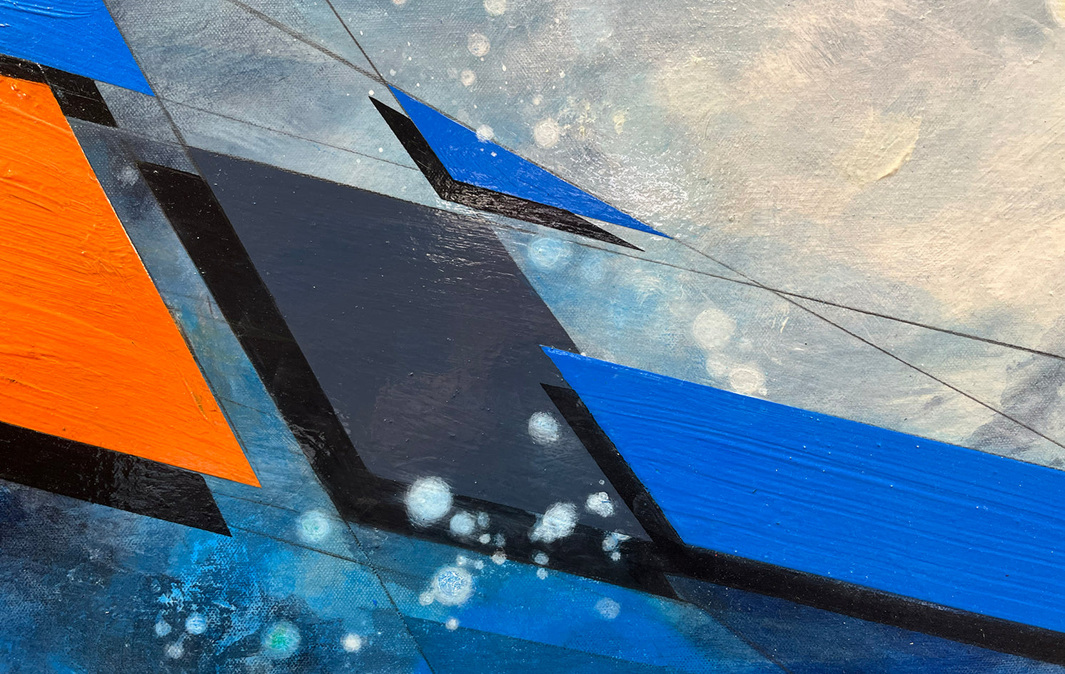 Abstract Landscape #245 by Paul Kirley |  Closeup View of Artwork 