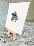 Original art for sale at UGallery.com | Peanut by Diane Flick | $175 | mixed media artwork | 5.87' h x 5' w | thumbnail 3