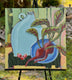 Original art for sale at UGallery.com | A Walk in the Garden by Peg Belcastro | $900 | acrylic painting | 24' h x 24' w | thumbnail 3
