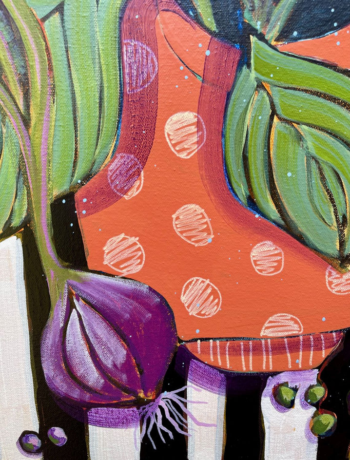 Escabeche by Peg Belcastro |  Closeup View of Artwork 