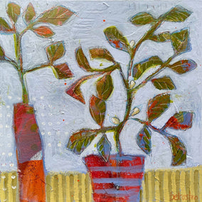 Original art for sale at UGallery.com | Figgylicious by Peg Belcastro | $900 | acrylic painting | 24' h x 24' w