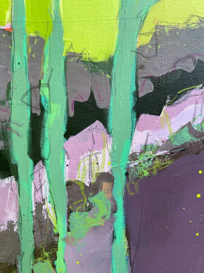 Long Walk Home by Peg Belcastro |  Closeup View of Artwork 