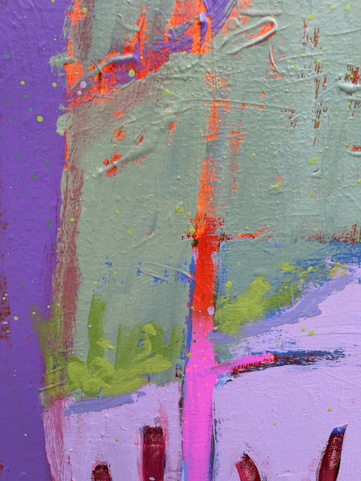 The Greenbriar Patch by Peg Belcastro |  Closeup View of Artwork 