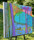 Original art for sale at UGallery.com | Wetlands by Peg Belcastro | $1,375 | acrylic painting | 30' h x 40' w | thumbnail 2