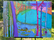 Original art for sale at UGallery.com | Wetlands by Peg Belcastro | $1,375 | acrylic painting | 30' h x 40' w | thumbnail 3