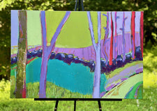 Original art for sale at UGallery.com | Abiding Endurance by Peg Belcastro | $1,100 | mixed media artwork | 24' h x 36' w | thumbnail 3