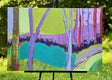 Original art for sale at UGallery.com | Abiding Endurance by Peg Belcastro | $1,100 | mixed media artwork | 24' h x 36' w | thumbnail 3