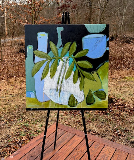 Ferns and Figs by Peg Belcastro |  Context View of Artwork 