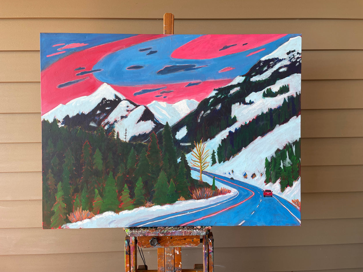 Approach to Berthoud Pass by Phyllis Anderson |  Context View of Artwork 