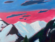 Original art for sale at UGallery.com | Approach to Berthoud Pass by Phyllis Anderson | $1,525 | acrylic painting | 30' h x 40' w | thumbnail 4