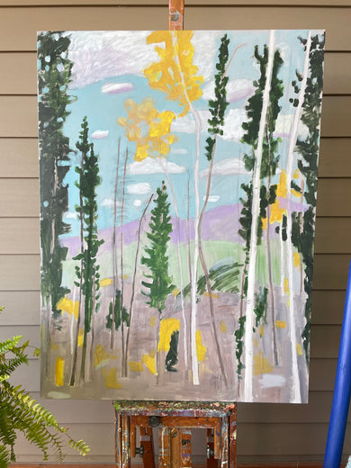 In a Mountain Forest by Phyllis Anderson |  Context View of Artwork 