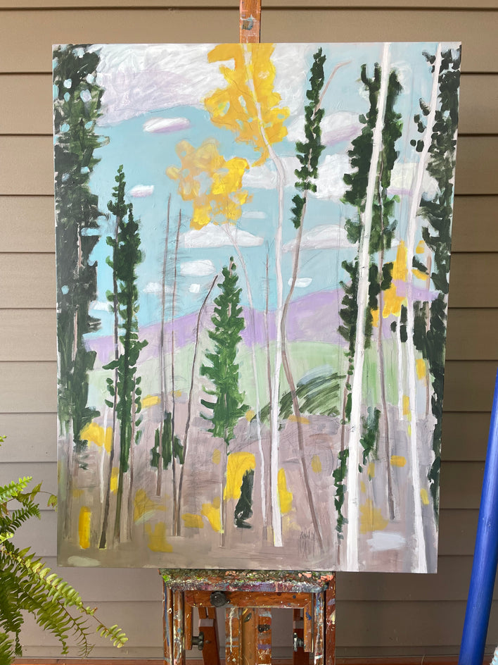 In a Mountain Forest by Phyllis Anderson |  Context View of Artwork 