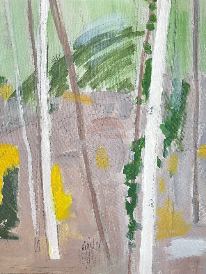 In a Mountain Forest by Phyllis Anderson |  Closeup View of Artwork 