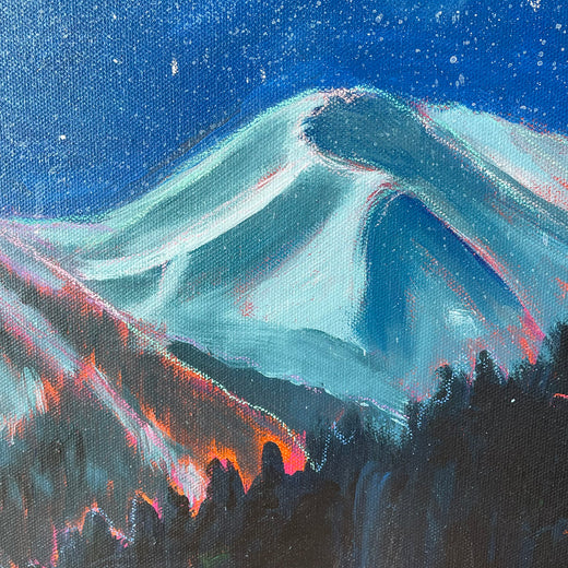 Night of the Shooting Stars by Phyllis Anderson |   Closeup View of Artwork 