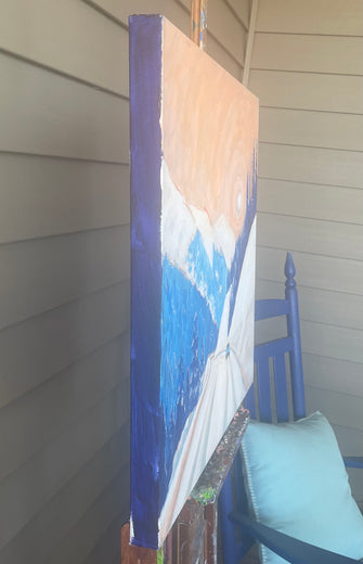 On Berthoud Pass No. 8 by Phyllis Anderson |  Side View of Artwork 
