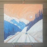 Original art for sale at UGallery.com | On Berthoud Pass No. 8 by Phyllis Anderson | $700 | acrylic painting | 24' h x 24' w | thumbnail 3