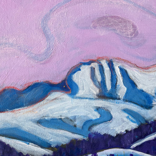 Parry Peak Pink by Phyllis Anderson |   Closeup View of Artwork 