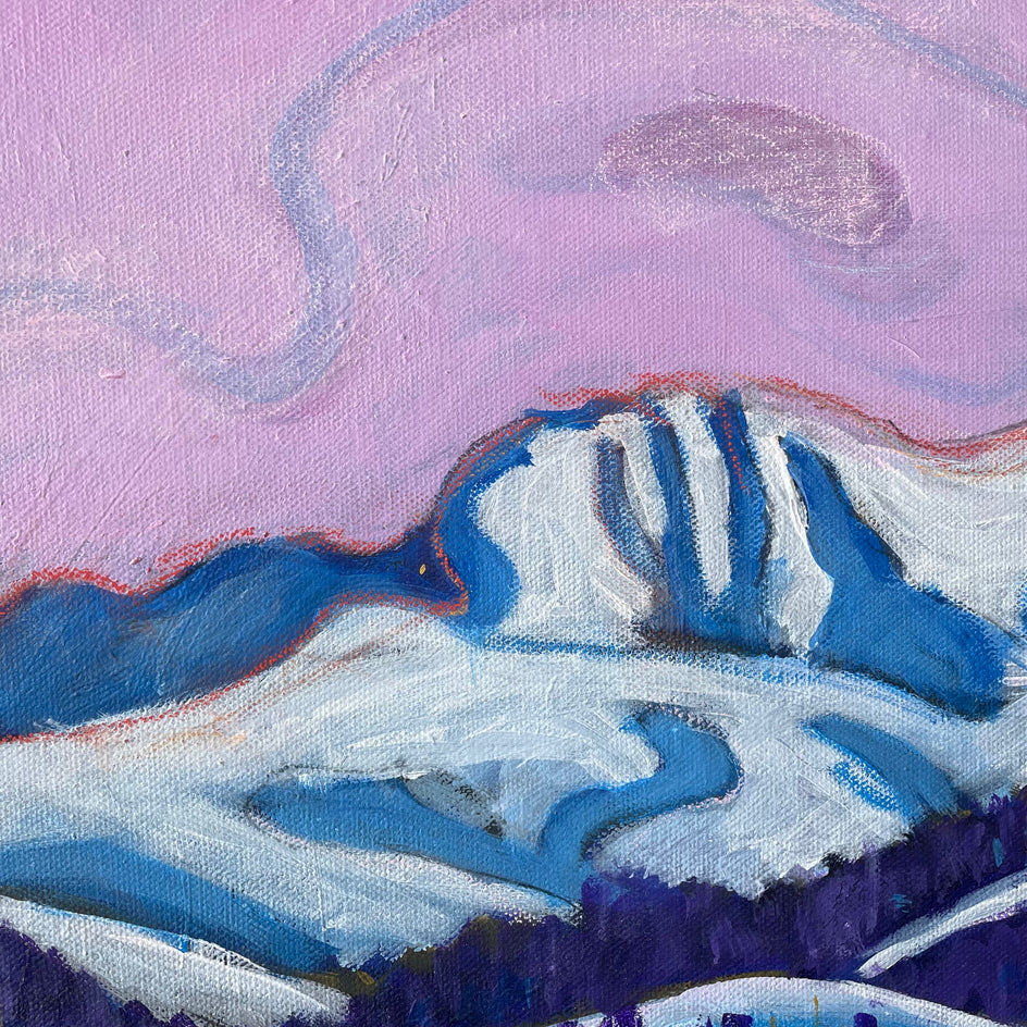 Parry Peak Pink by Phyllis Anderson |  Closeup View of Artwork 