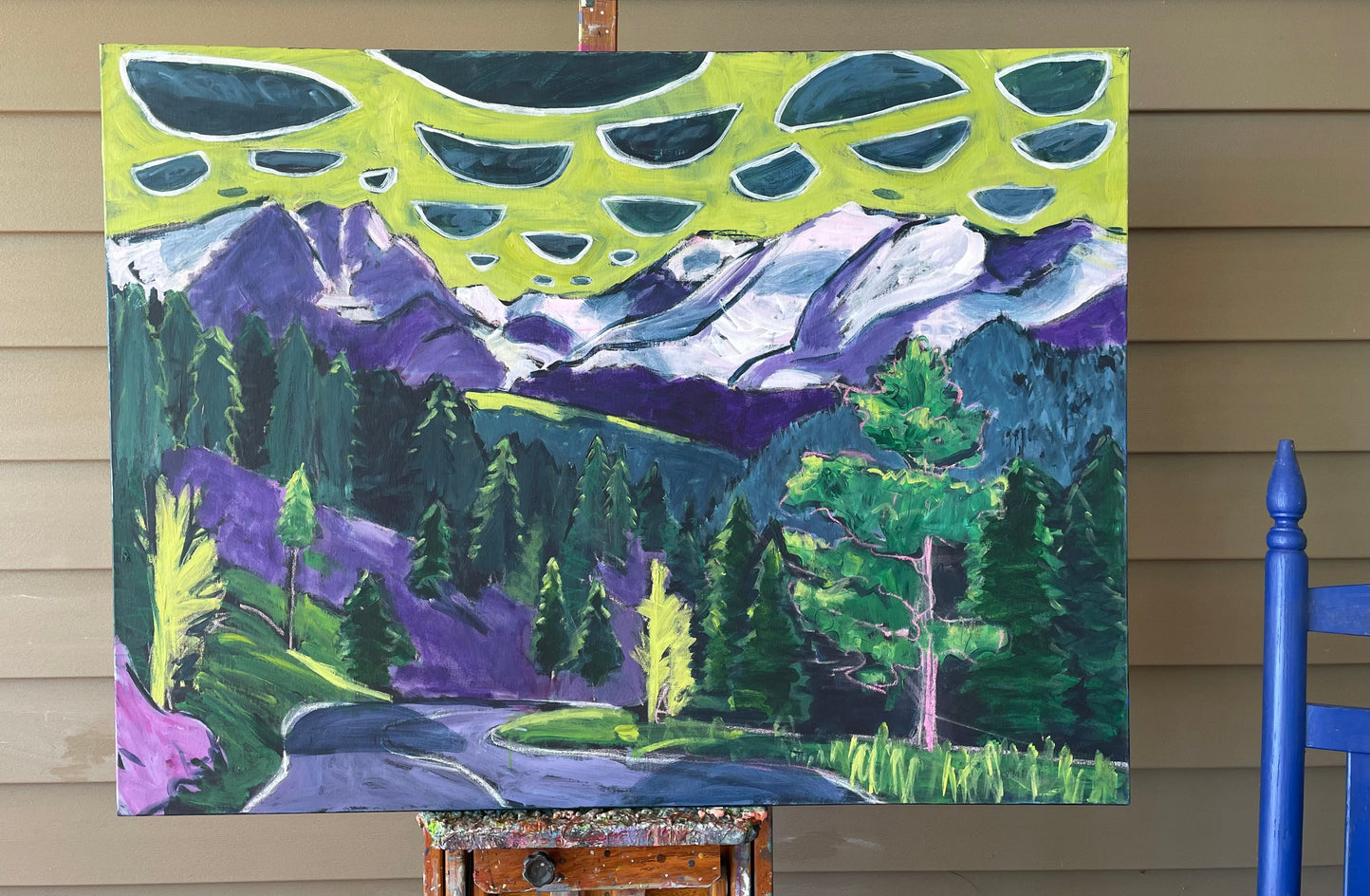 Rocky Mountain Fantasy No. 8 by Phyllis Anderson |  Context View of Artwork 