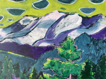 Original art for sale at UGallery.com | Rocky Mountain Fantasy No. 8 by Phyllis Anderson | $1,525 | acrylic painting | 30' h x 40' w | thumbnail 4