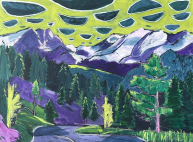 acrylic painting by Phyllis Anderson titled Rocky Mountain Fantasy No. 8