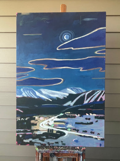Winter Park Nocturne by Phyllis Anderson |  Context View of Artwork 