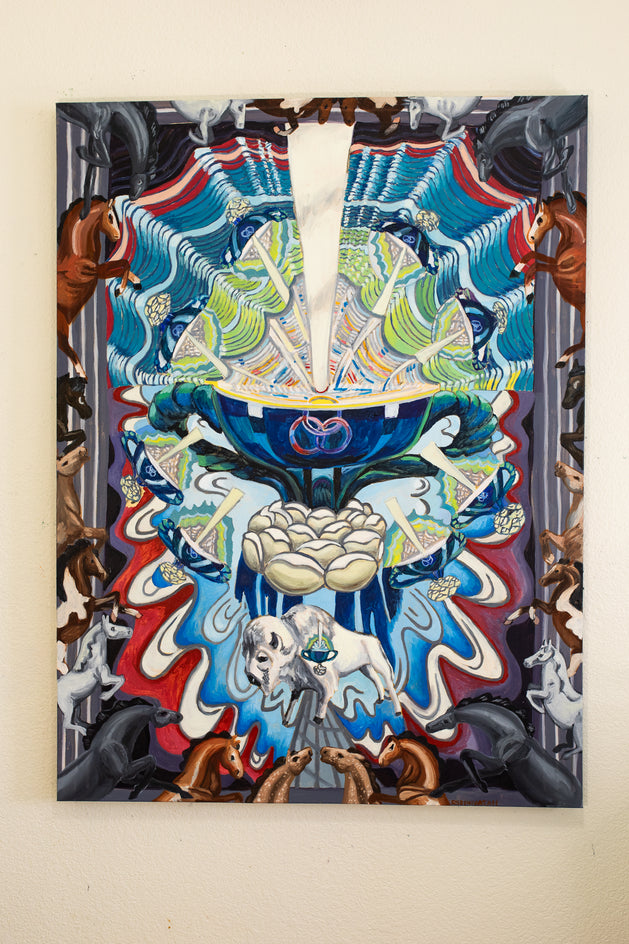 10 of Cups by Rachel Srinivasan |  Side View of Artwork 