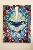 Original art for sale at UGallery.com | 10 of Cups by Rachel Srinivasan | $2,600 | oil painting | 48' h x 36' w | thumbnail 2