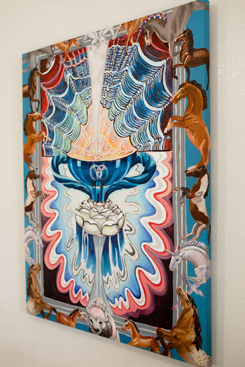 Ace of Cups I by Rachel Srinivasan |  Side View of Artwork 