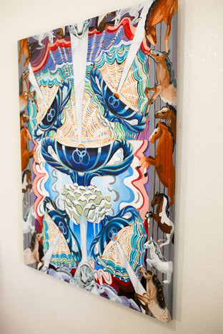 Five of Cups by Rachel Srinivasan |  Side View of Artwork 