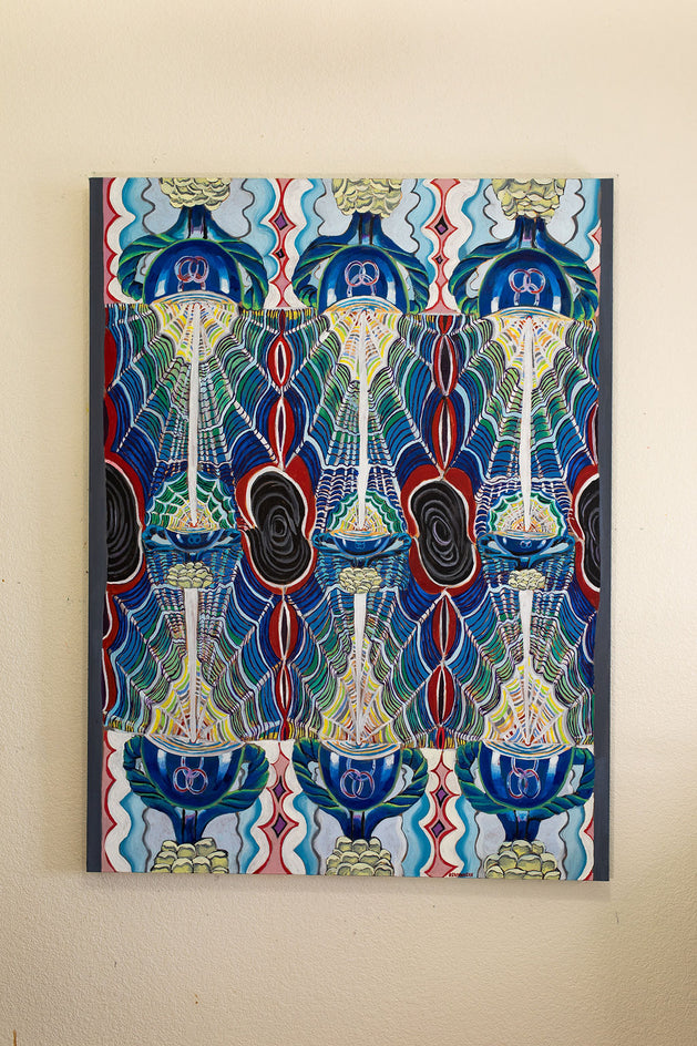 Nine of Cups by Rachel Srinivasan |  Side View of Artwork 
