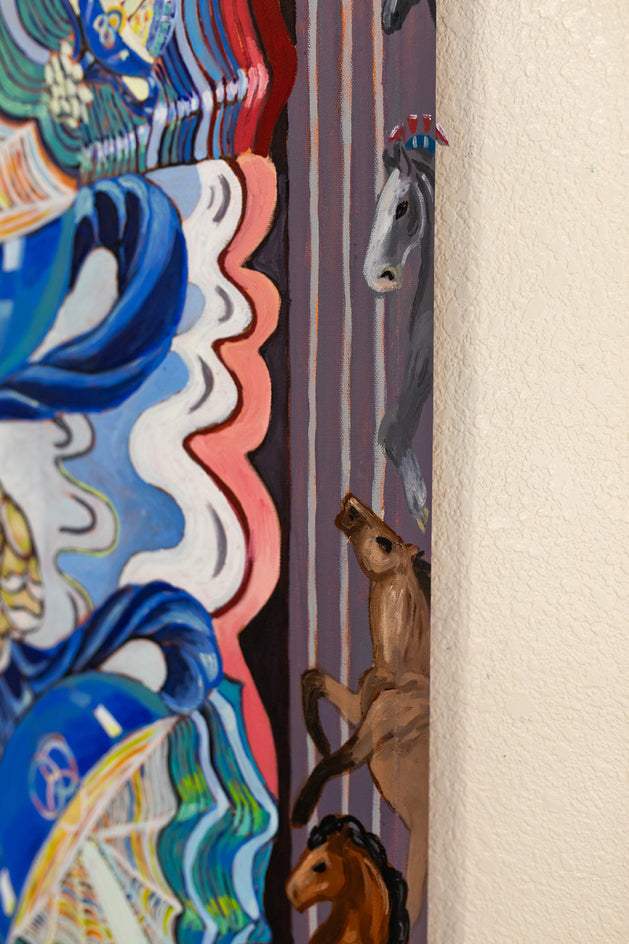 Seven of Cups by Rachel Srinivasan |  Side View of Artwork 