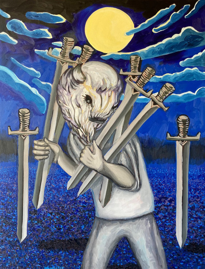 Seven of Swords by Rachel Srinivasan |  Artwork Main Image 