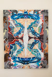 Original art for sale at UGallery.com | Six of Cups by Rachel Srinivasan | $2,700 | oil painting | 48' h x 36' w | thumbnail 3
