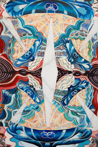 Six of Cups by Rachel Srinivasan |   Closeup View of Artwork 