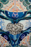 Original art for sale at UGallery.com | Three of Cups by Rachel Srinivasan | $2,700 | oil painting | 48' h x 36' w | thumbnail 4