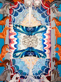 oil painting by Rachel Srinivasan titled Two of Cups I