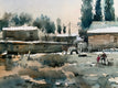 Original art for sale at UGallery.com | My House by Rashid Kulbatyrov | $375 | watercolor painting | 10.6' h x 15.7' w | thumbnail 3