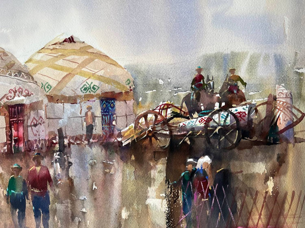 Nomads by Rashid Kulbatyrov |  Context View of Artwork 