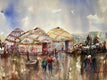 Original art for sale at UGallery.com | Nomads by Rashid Kulbatyrov | $1,175 | watercolor painting | 18.8' h x 27.5' w | thumbnail 1