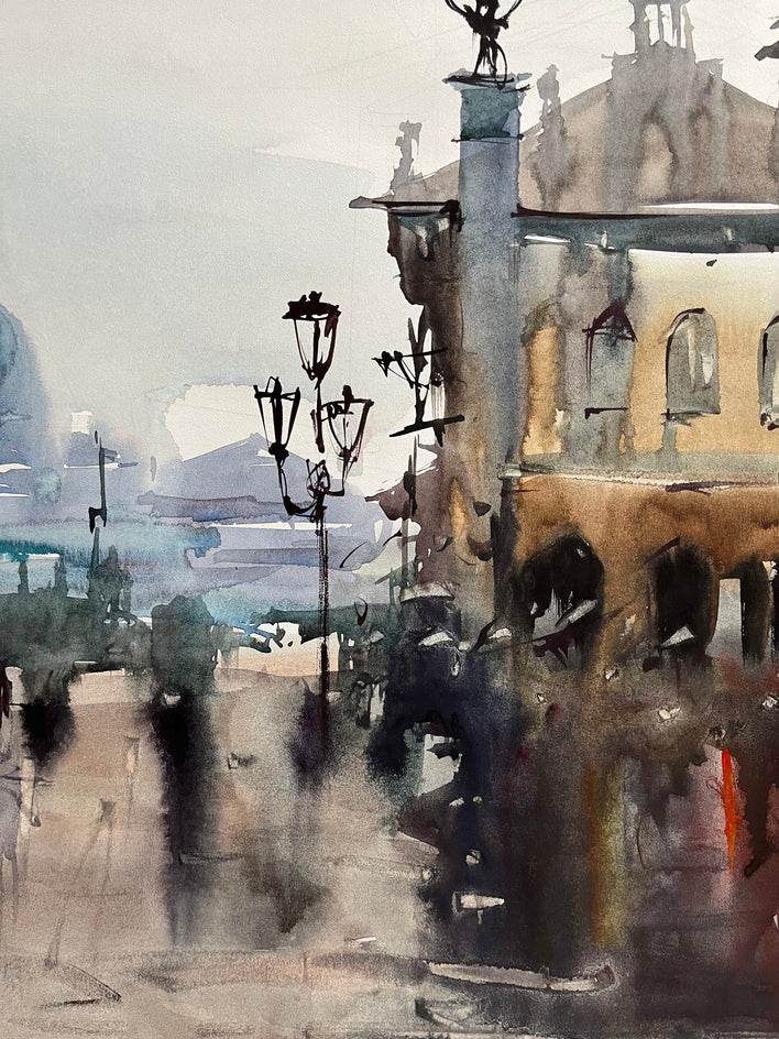Rainy Day by Rashid Kulbatyrov |  Context View of Artwork 