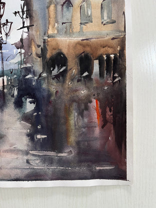 Rainy Day by Rashid Kulbatyrov |   Closeup View of Artwork 