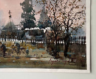 Original art for sale at UGallery.com | Simple Day by Rashid Kulbatyrov | $525 | watercolor painting | 11.4' h x 16.1' w | thumbnail 4