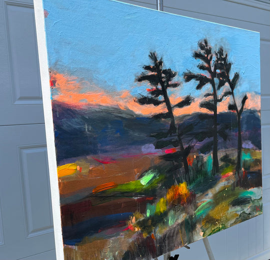 Silent as a Forest by Rebecca Klementovich |  Side View of Artwork 