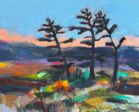 Original art for sale at UGallery.com | Silent as a Forest by Rebecca Klementovich | $1,500 | acrylic painting | 24' h x 36' w