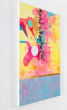 Original art for sale at UGallery.com | First Kiss at the Beach by René Serrano Rodríguez | $750 | acrylic painting | 23' h x 16' w | thumbnail 2