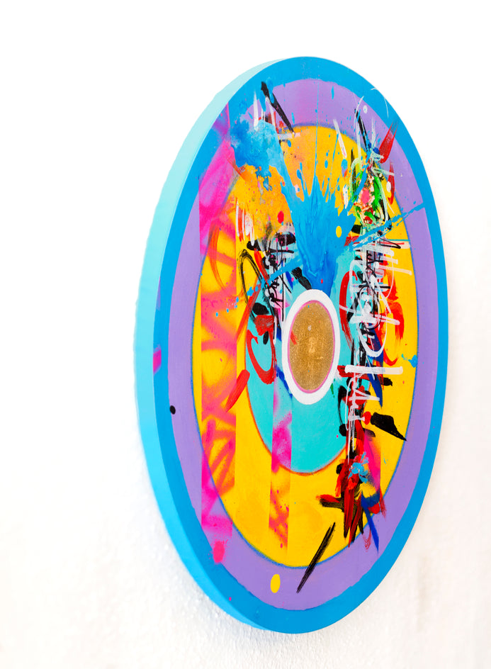 Song of the Stars  Part 1 by René Serrano Rodríguez |  Side View of Artwork 