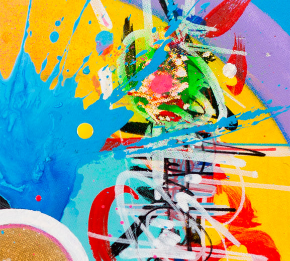 Song of the Stars  Part 1 by René Serrano Rodríguez |   Closeup View of Artwork 